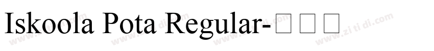 Iskoola Pota Regular字体转换